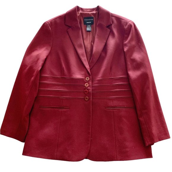 Doncaster Jackets & Blazers - Doncasterç Blazer Women Size 16 Three Button Filled Lined Banded